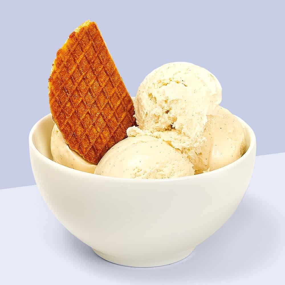 ice cream and waffles