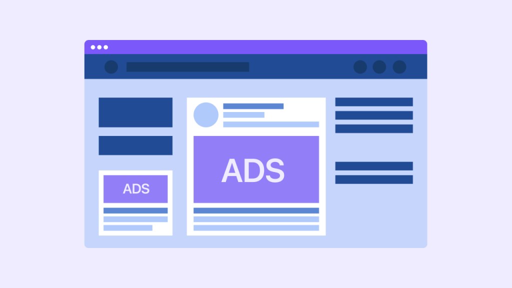 An infographic displaying Right column ads for Facebook.