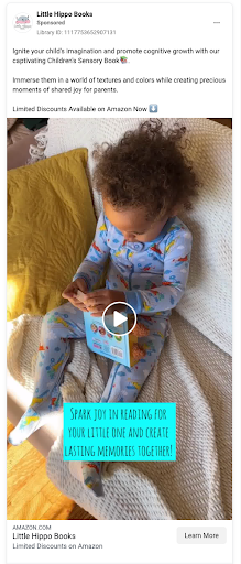An example of a Meta ad that has compelling copy.